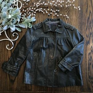 Banana Republic Green Leather Jacket